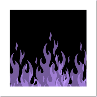 Just Purple Flames Posters and Art